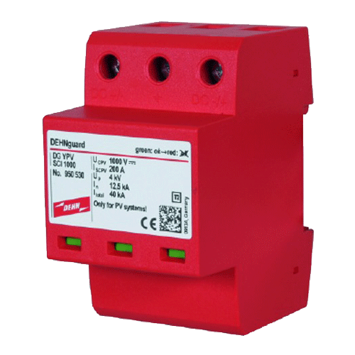 DEHN MAKE CORD TYPE 2 2-POLE ELECTRIC INSTALLATION SYSTEMS SURGE ARRESTER 900430